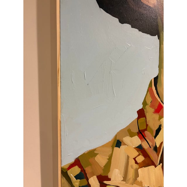 2026 Painting of a Girl and Her Penguin, Framed For Sale In Houston - Image 6 of 7