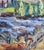 Impressionist Farm by the Lake Oil Painting For Sale - Image 3 of 5