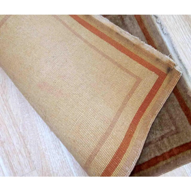 1970s Vintage Handmade Art Deco Chinese Rug For Sale In New York - Image 6 of 8