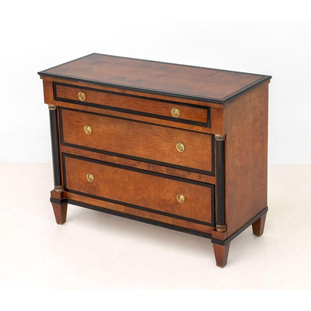 Early 20th Century Century French Empire Style Mahogany Chests, Pair For Sale - Image 5 of 9