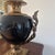 Traditional 1990 Chapman French Empire Style Black Brass Table Lamp For Sale - Image 3 of 12