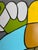 Abstract Bold Graphic Pop Art Abstract Canvas – Modern Color Block Painting (36 X 48) For Sale - Image 3 of 10
