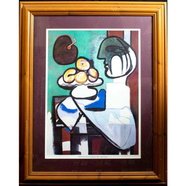 After Pablo Picasso, Bowl and Palette Cubist Art Print, 20th Century, Framed For Sale - Image 4 of 5