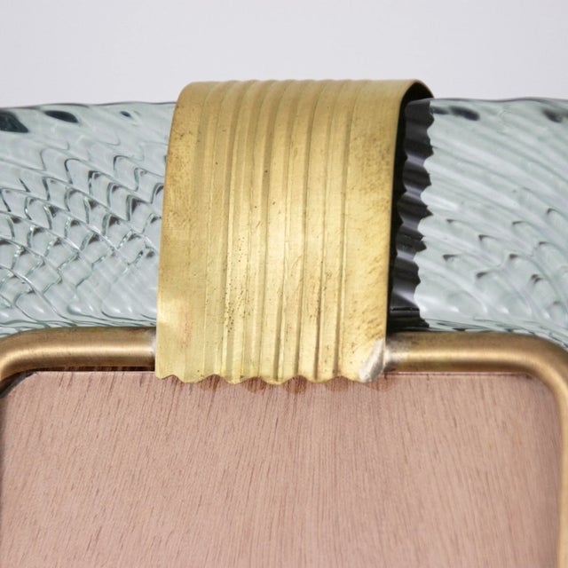 Gold Murano Glass and Twisted Brass Picture Frame, Italy, 1990s For Sale - Image 8 of 12