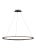 Contemporary Visual Comfort Modern Vellavi 36 Chandelier LED Nightshade Black For Sale - Image 3 of 3