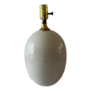 Vintage Ceramic Egg Shaped Table Lamp