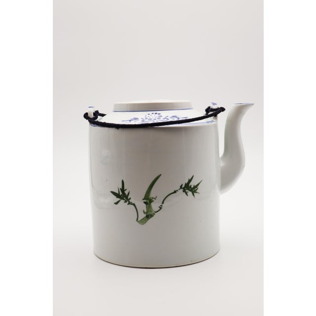 Chinese 1900s Antique Chinese Large Teapot, Porcelain For Sale - Image 3 of 12