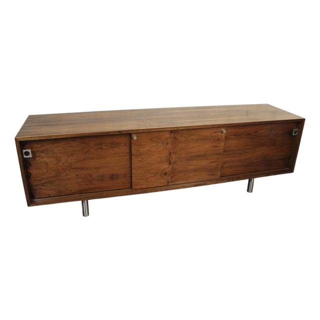 Mid 20th Century Danish Rosewood Sideboard Designed by Bodil Khaer for E. Pedersen & Søn. , Attributed For Sale