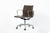 Mid-Century Modern Eames Herman Miller Aluminum Group Thin Pad Brown Leather Office Chair, 2008 For Sale - Image 3 of 18