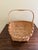 Late 20th Century Vintage Split Oak Gathering Basket With Warm Patina For Sale - Image 5 of 9