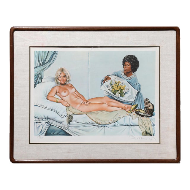 Manet's Olympia, Mel Ramos Lithograph For Sale