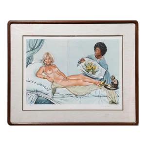 Manet's Olympia, Mel Ramos Lithograph