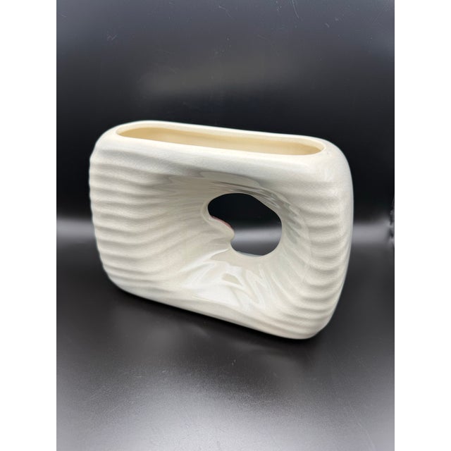 Ceramic 1950s Royal Copley Koi Fish Openwork Ceramic Planter Vase For Sale - Image 7 of 10