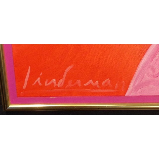 Figurative 1990s "Wild Orchids" Figurative Oil Painting by Earl Linderman, Framed For Sale - Image 3 of 7