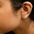 Haus of Brilliance 10K White Gold 1/10 Cttw Diamond 'J' Initial Stud Earring For Sale - Image 4 of 5