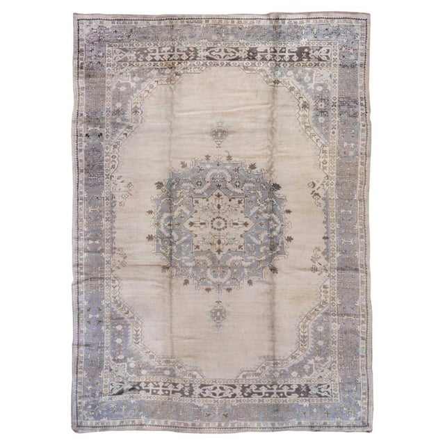 Vintage Zabihi Collection Gray Turkish Rug - 3'8" x 6'6" For Sale - Image 10 of 12