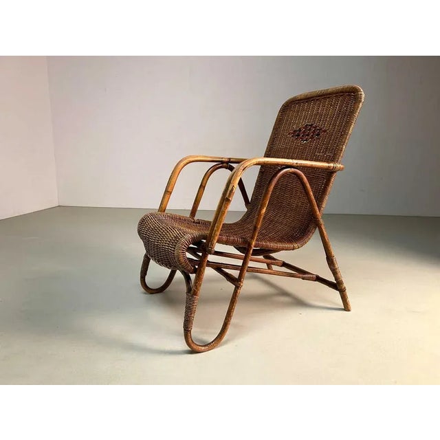 Rattan Lounge Chair by Erich Dieckmann, 1930s For Sale - Image 12 of 13