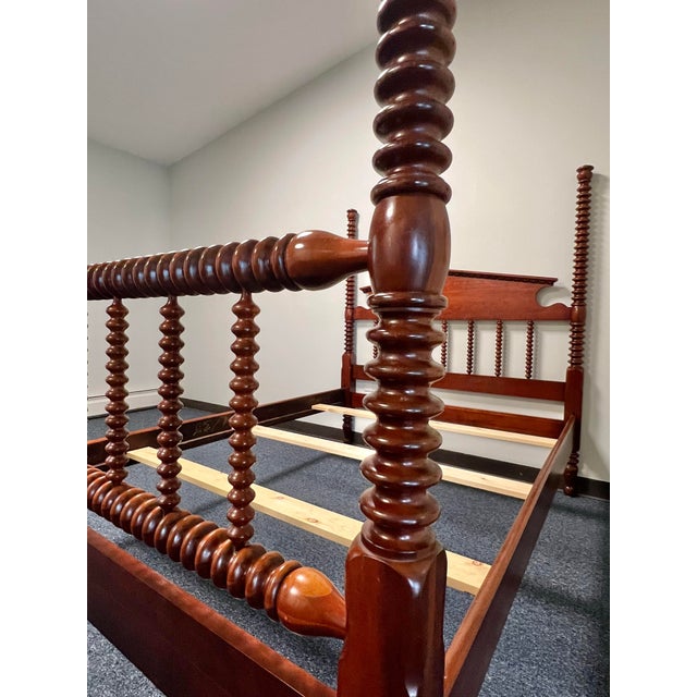 Brown Davis Cabinet Company Jenny Lind Four Poster Bed - Full Size For Sale - Image 8 of 10