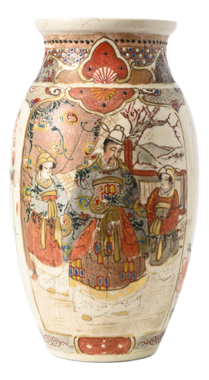 Antique Japanese Meiji Satsuma Vase, 1890s