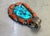 1970s Rita Joe Sterling, Turquoise & Coral Navajo Pendant For Sale - Image 5 of 5