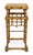 A charming pair of early 20th century Chinese hand-carved wood pedestals executed in an elegant faux bamboo form. Each...