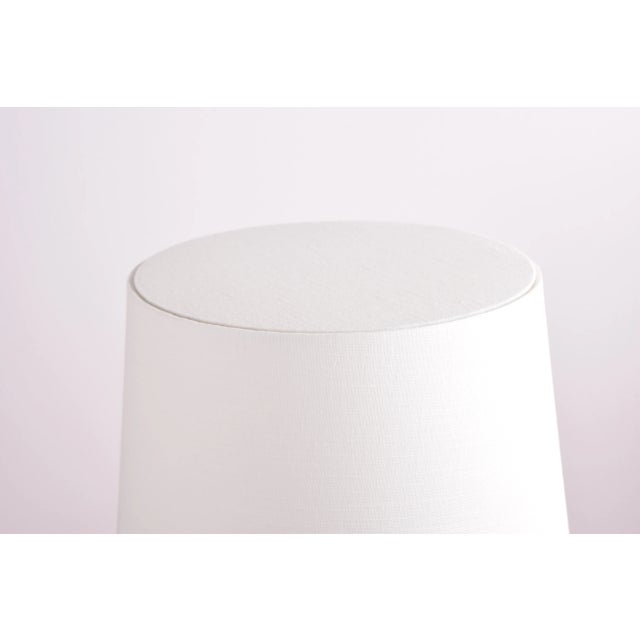 Gray Danish Modern Palshus Table Lamp with Grid Decor and Lampshade, 1960s For Sale - Image 8 of 9