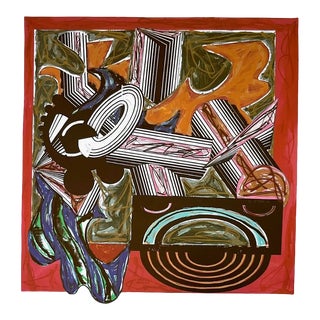 1985 Frank Stella 3 Then Came a Dog and Bit the Cat For Sale