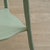 Mint Green Flower Stand with Two-Tiered Wooden Column with Curved Legs For Sale - Image 5 of 11