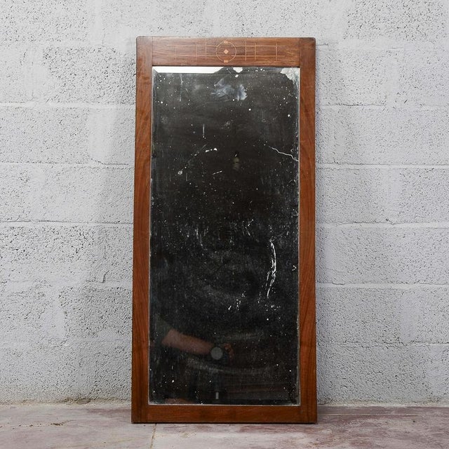 Art Deco Mirror with Cut glass and Inlays For Sale - Image 17 of 17
