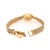 Contemporary Vintage Omega 10382 17mm 14k Gold Fluted Bezel Manual Wind Ladies Watch For Sale - Image 3 of 6