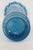 Glass Small Aqua Blue Vase Mexican Hand Blown Art Glass With Fluted Ruffle Rim 4742b For Sale - Image 7 of 14