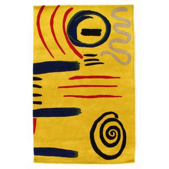 Modern Pasargad Modern Hand Tufted Wool Yellow Area Rug - 8' X 10' For Sale - Image 3 of 5