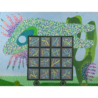 Leo Guida, Untitled, 1992, Acrylic Painting on Wood For Sale