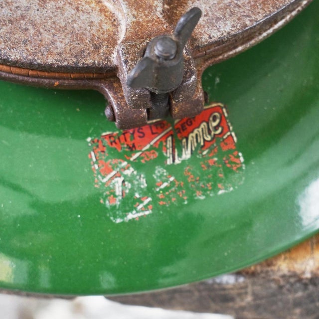 Industrial Cast Enamel Pendant Light from Maxlume, 1950s For Sale - Image 6 of 7