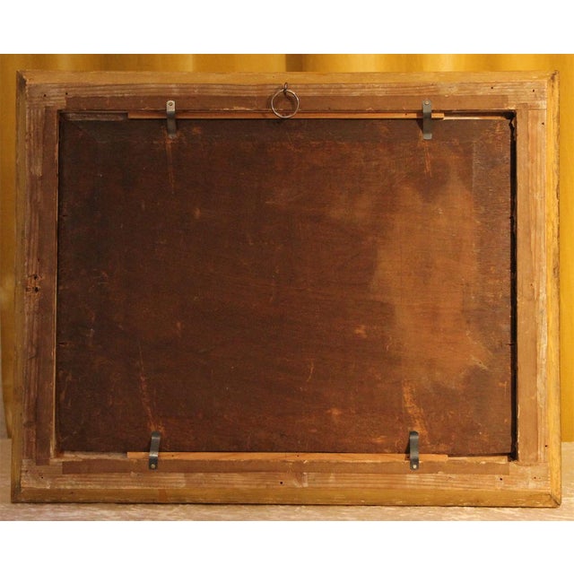 Market Scene with Mainz Cathedral, 1867, Oil on Wood, Framed For Sale - Image 10 of 12