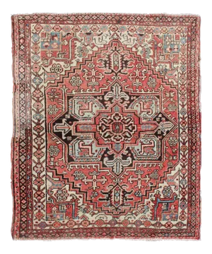1950s Semi Vintage Heriz Rug - 4′7″ × 5′5″