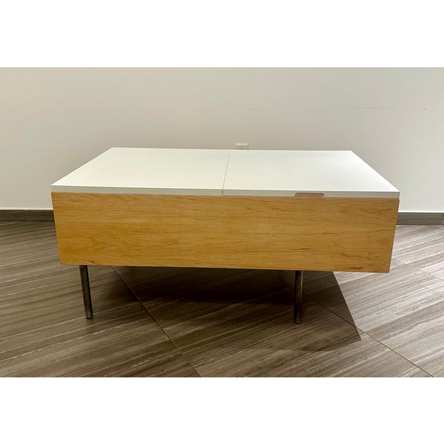 1950s 1950s George Nelson for Herman Miller Birch Storage Coffee Table Mid Century Modern For Sale - Image 5 of 10
