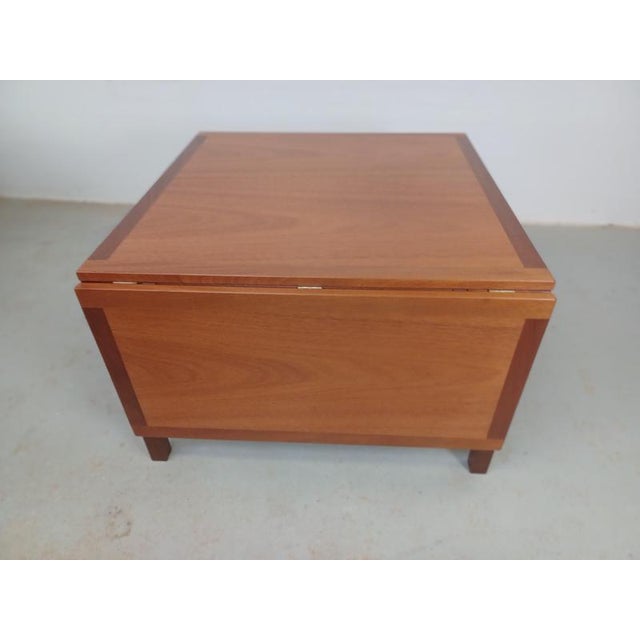 Brown Fully Restored Expandable Teak Coffee Table by Borge Mogensen, 1960s For Sale - Image 8 of 16
