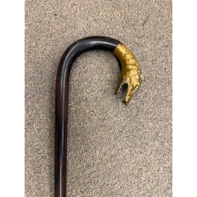 Wood 19th Century Spanish Walking Stick, Circa 1870 For Sale - Image 7 of 10