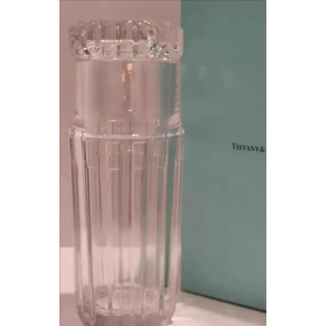 Transparent Vintage Tiffany & Co. Atlas Carafe and Tumbler For Sale - Image 8 of 9