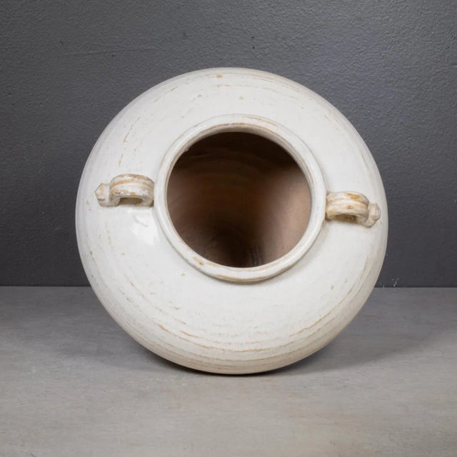White Ceramic Milk Pottery With Handles by Mix Design For Sale - Image 4 of 9