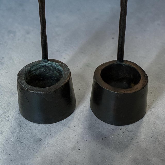 Contemporary Christian Liaigre Bronze Stem Holders- A Set of 3 For Sale - Image 3 of 6