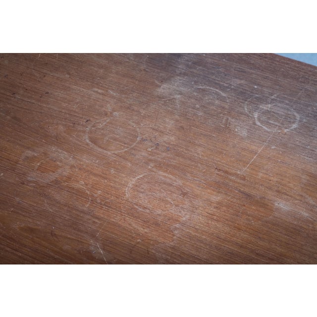 Tan Vintage Danish Teak Desk by Severin Hansen for Haslev Møbelfabrik, 1950s For Sale - Image 8 of 12