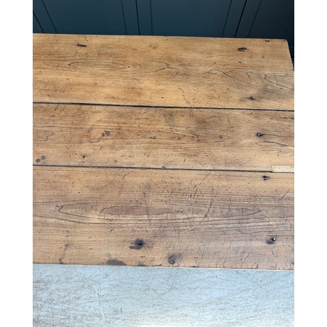 Antique Oak Farmhouse Table, 1890s For Sale - Image 12 of 15