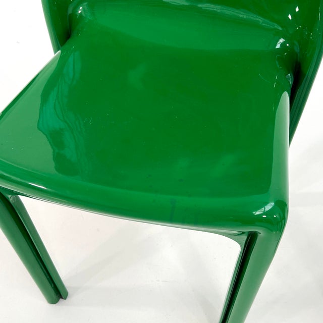 Green Selene Chair by Vico Magistretti for Artemide, 1970s For Sale - Image 11 of 13