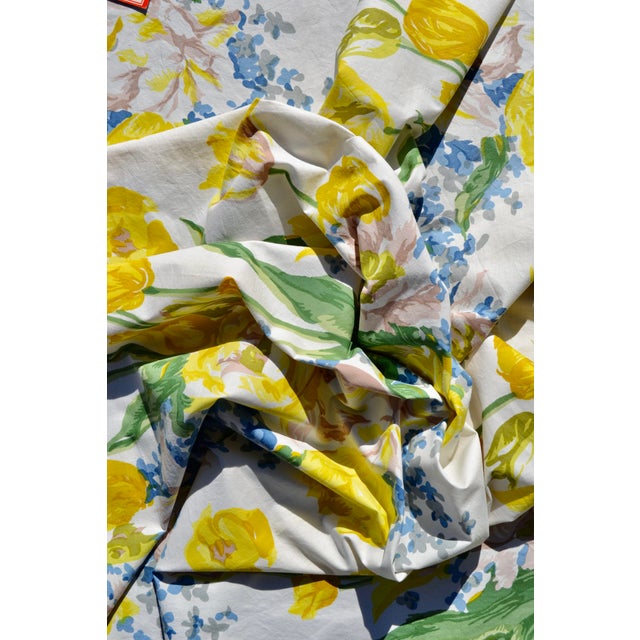 Brunschwig and Fis “Tulip” Hand Printed Cotton Fabric Sample For Sale - Image 11 of 11