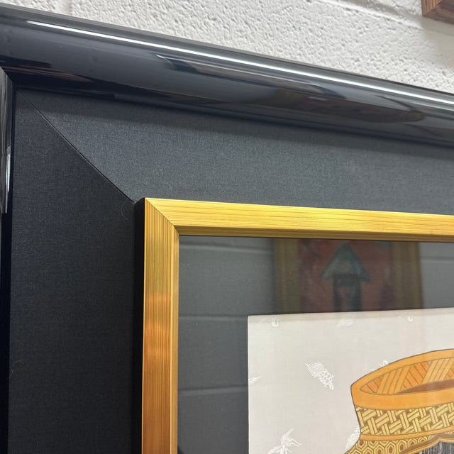 Textile Original Painting on Silk by Hisashi Otsuka For Sale - Image 7 of 9