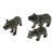 Set of 3 Pewter Bears by Cipolla Pewter, Made in Italy From Gorsuch in Aspen For Sale