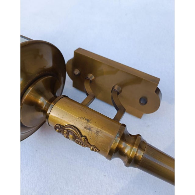 Gilt Bronze and Glass Wall Lamps, 1960s, Set of 2 For Sale - Image 6 of 9