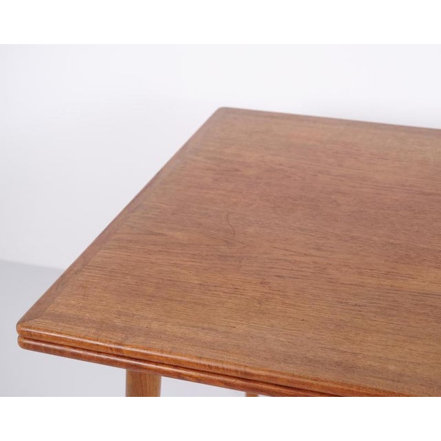 1960s Teak and Oak Dining Table with Extensions by Hans J. Wegner for Andreas Tuck, Denmark, 1960s For Sale - Image 5 of 11